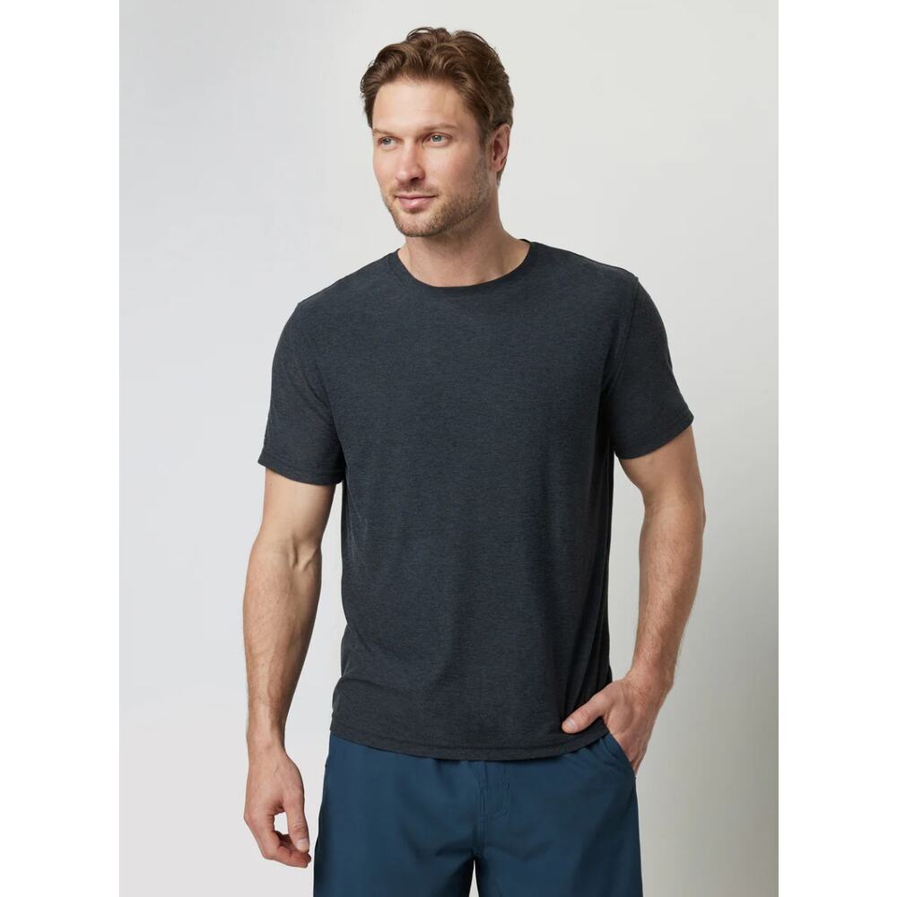 Vuori Men's Strato Tech Tee in Charcoal Size XXL
